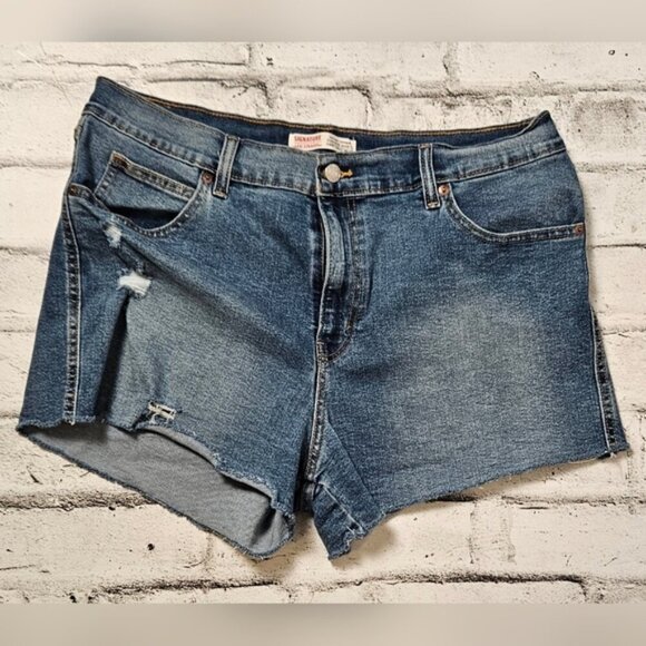 Levi's Denim Blue Women's Shorts - Picture 1 of 7